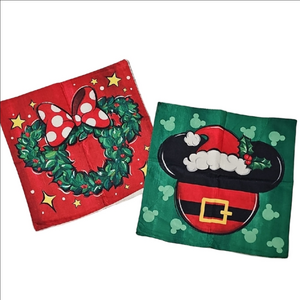 Disney Holiday Pillows - Red and Green